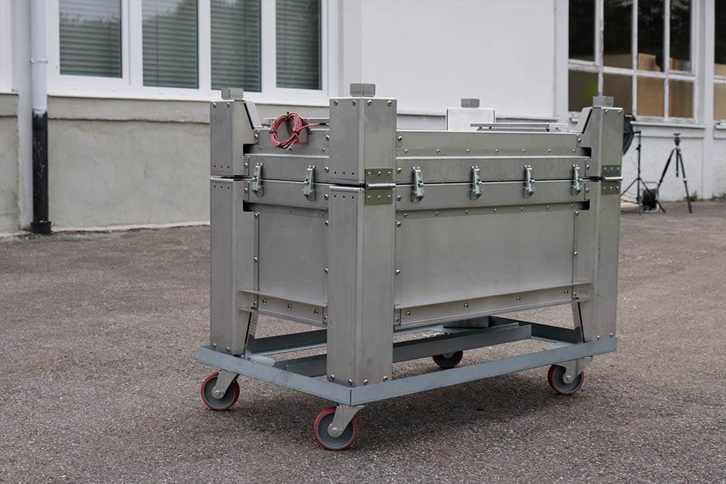 E-Auto Batterie Box Rollwagen